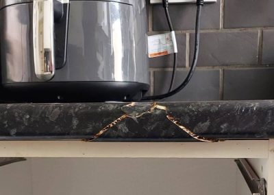 damaged worktop repair